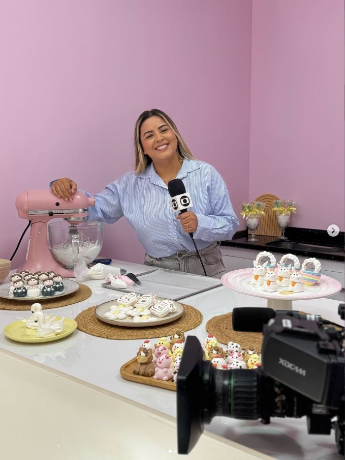 Dani Serafini no programa É de Casa - Rede Globo